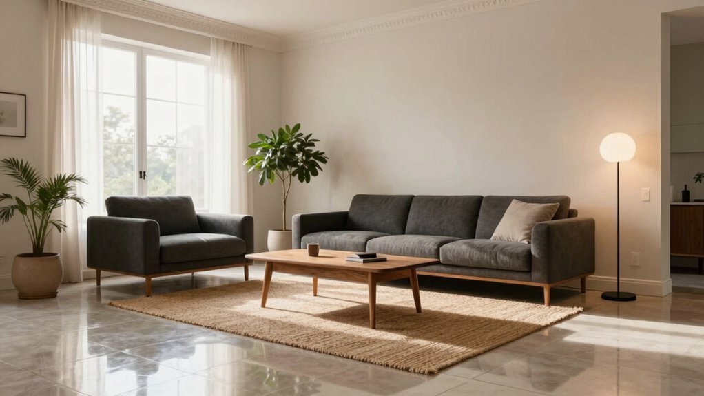 How To Decorate A Living Room With Tile Floors