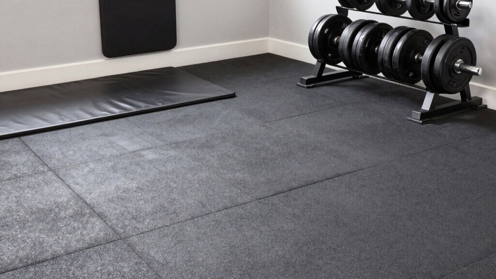Garage Floors For Home Gyms durable safe impact flooring
