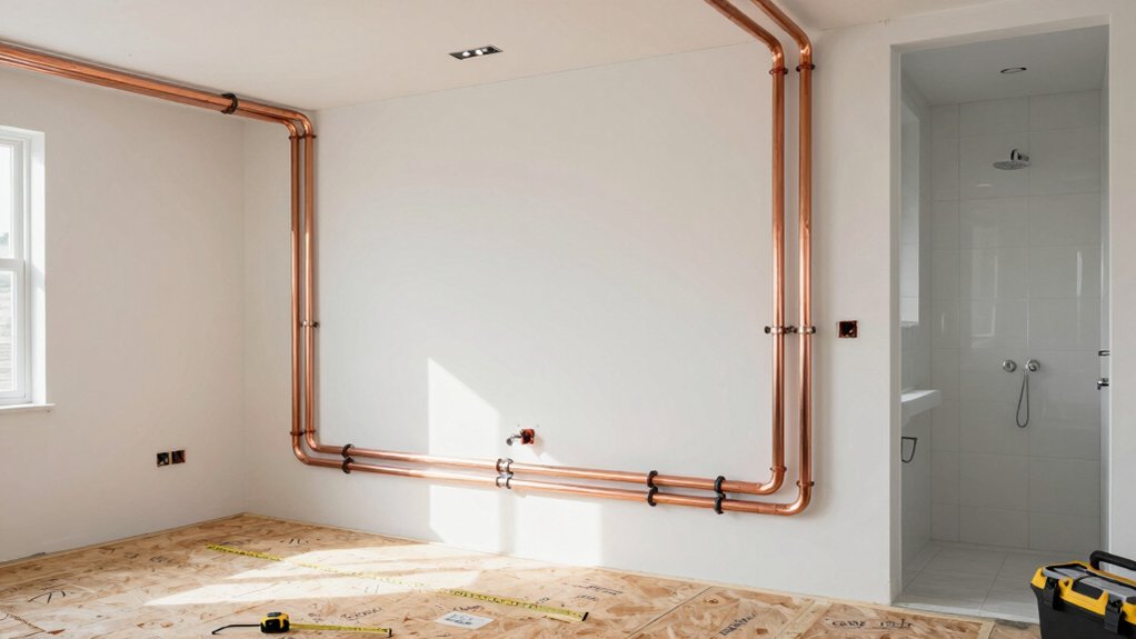 electrical wiring and plumbing layout