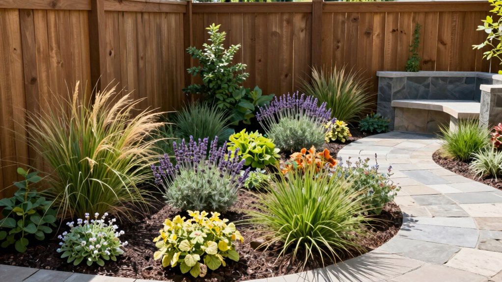 Backyard Landscaping Ideas Along Fence