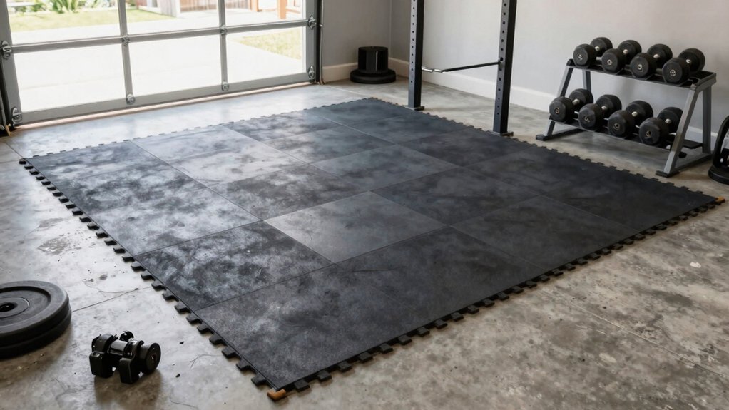 garage gym flooring assessment