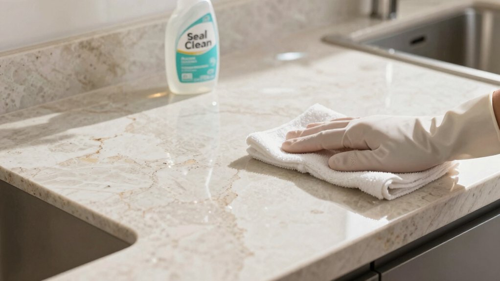 easy to clean sealed stone