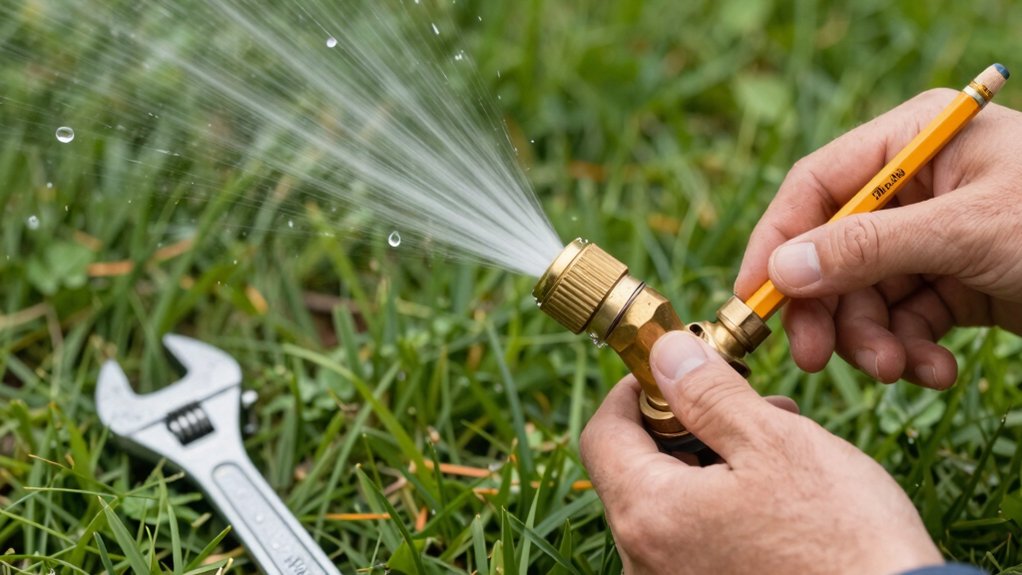 fix and adjust sprinkler heads