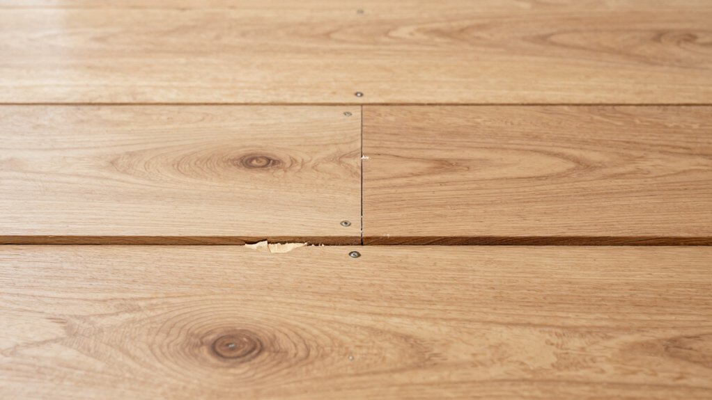 To silence squeaky wood floors