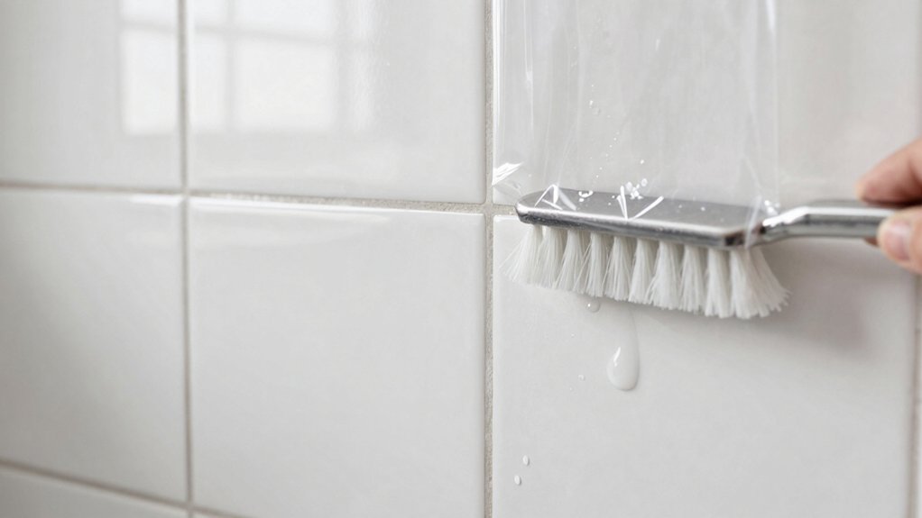 protect tiles with masking