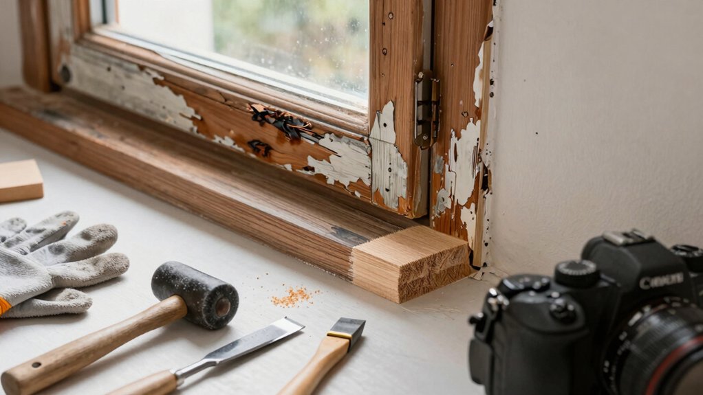 replacing rotted window trim