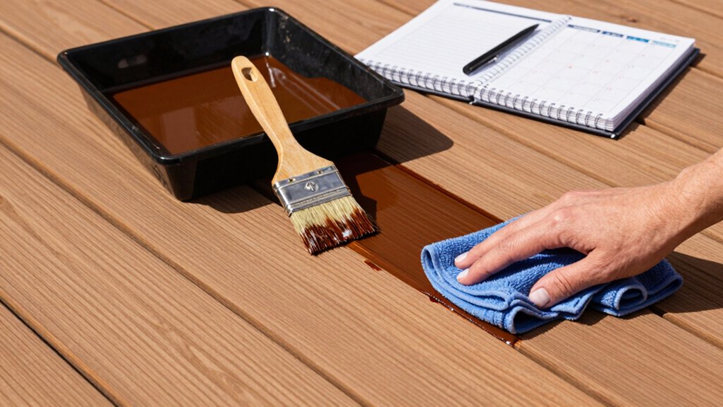 schedule regular deck maintenance