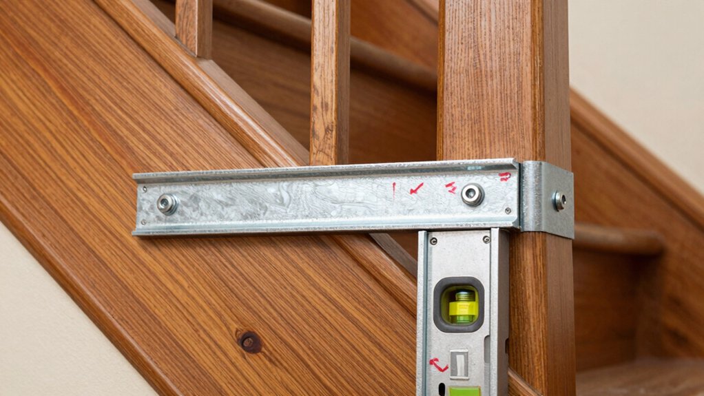 secure posts with braces