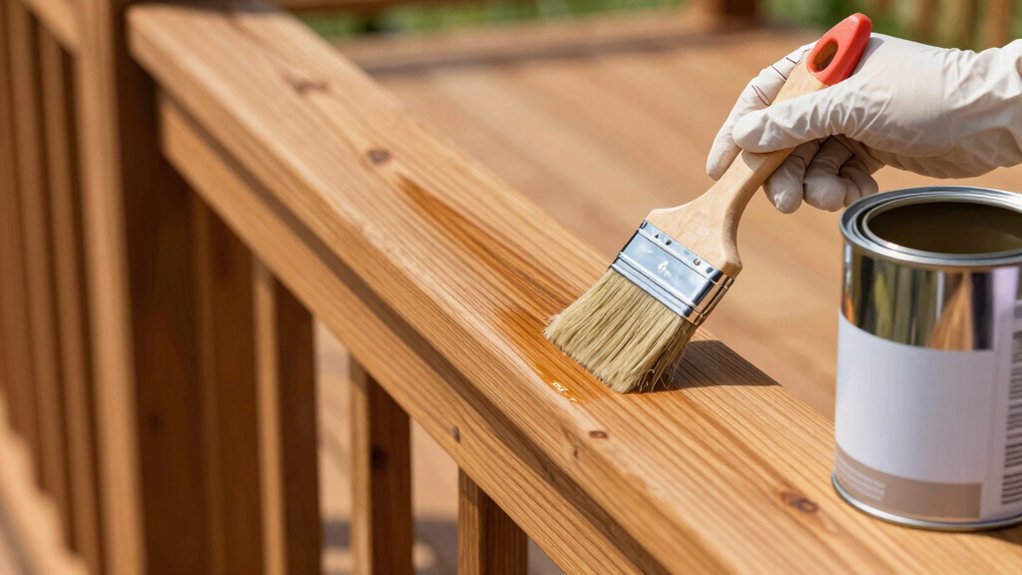 selecting and applying deck stain