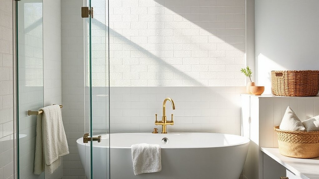 affordable luxury bathroom upgrades Shower And Tub Combo