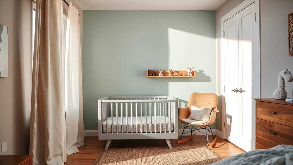calm organized nursery zones