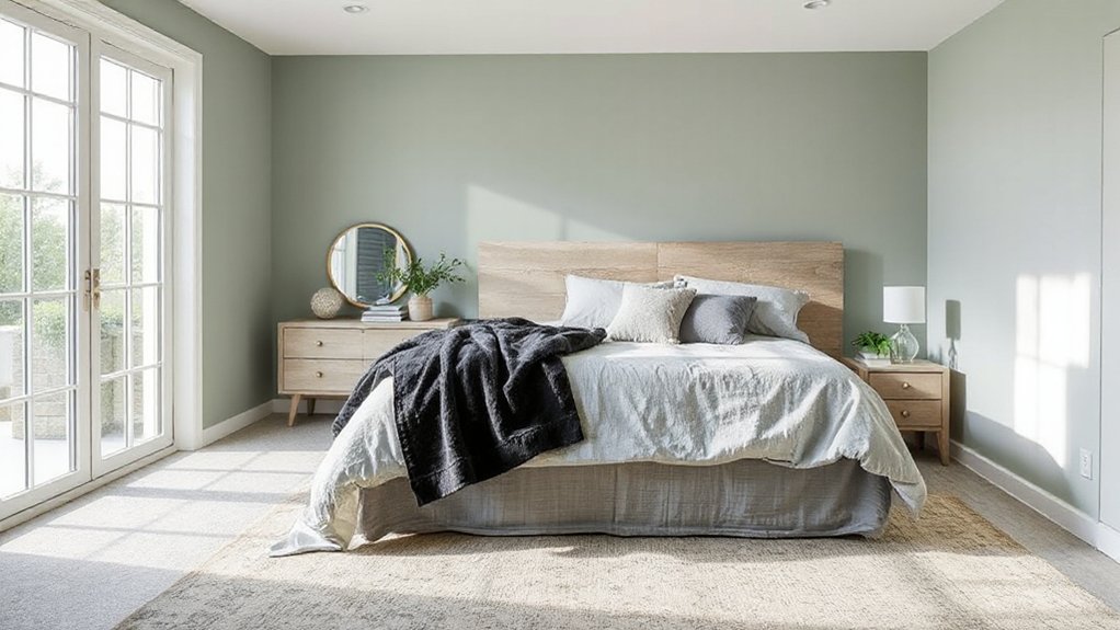 lighting enhances sage grey