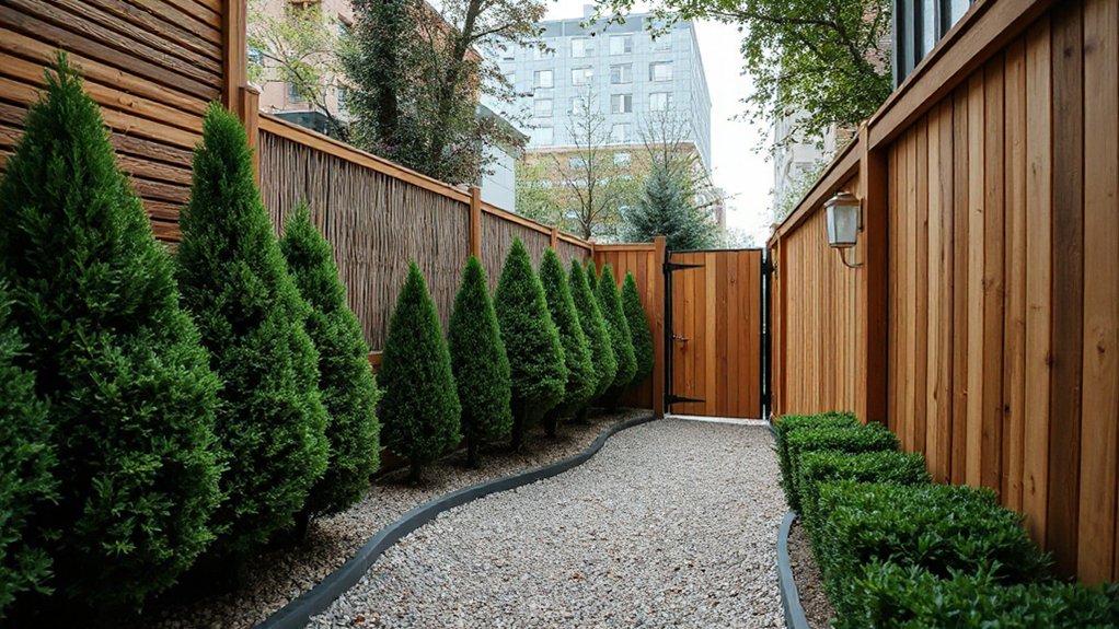 balanced outdoor boundary design