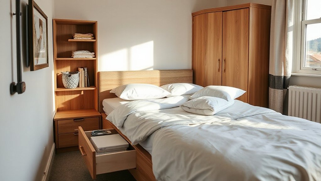 built in drawers maximize storage