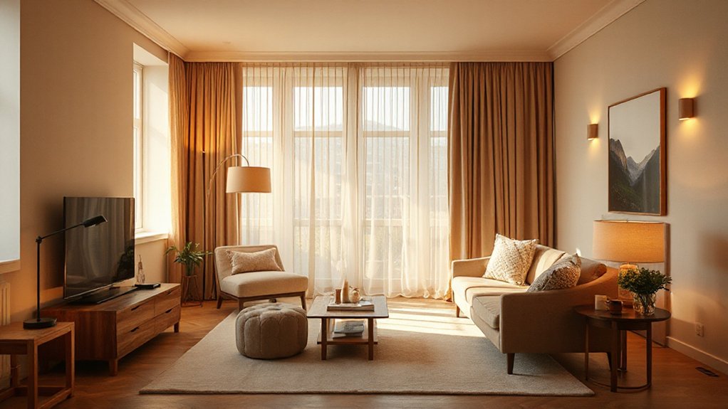 discreet layered cable free lighting