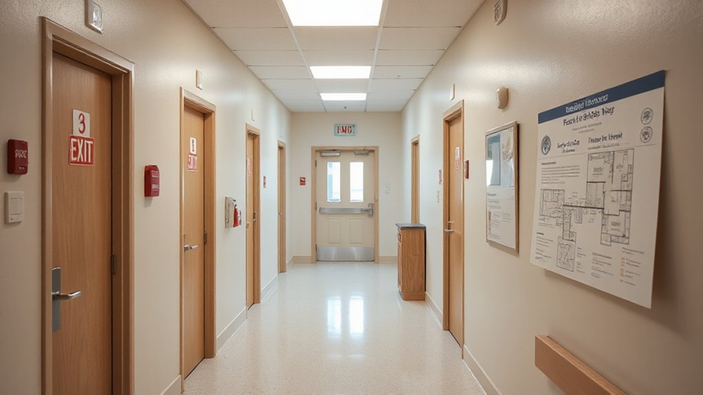 fire alarms exits inspections
