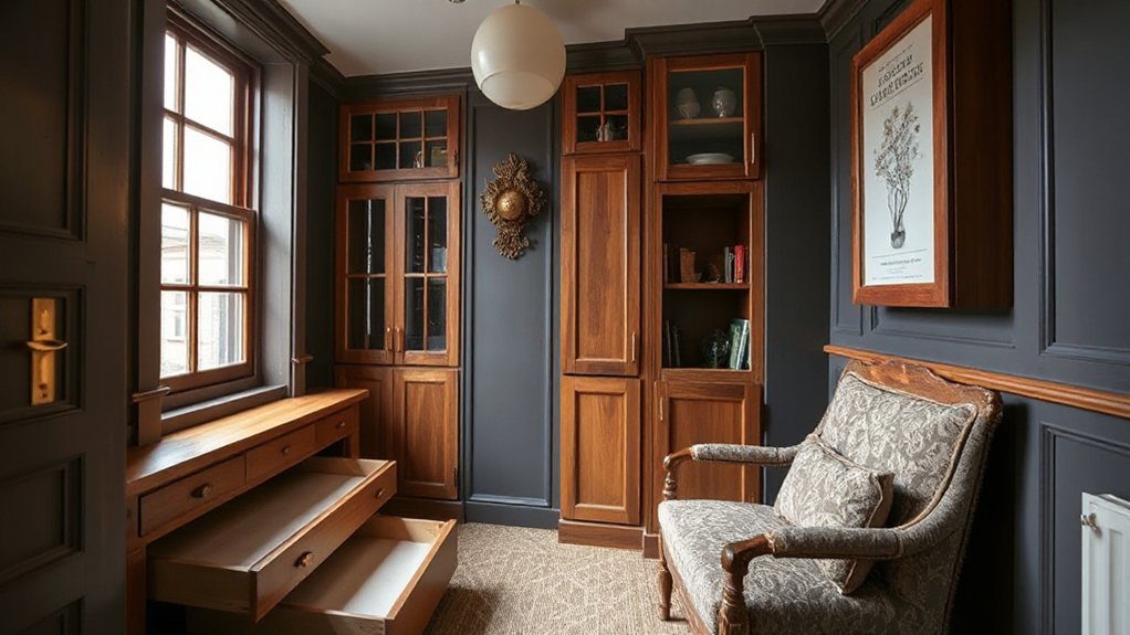 hidden tall multifunctional storage