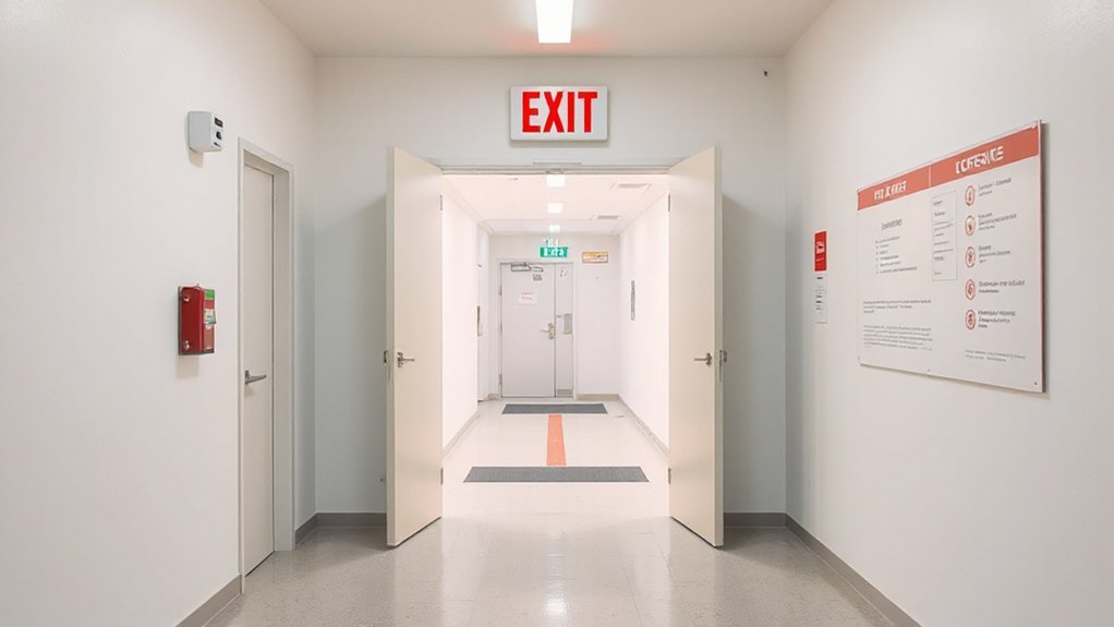 keep escape routes clear