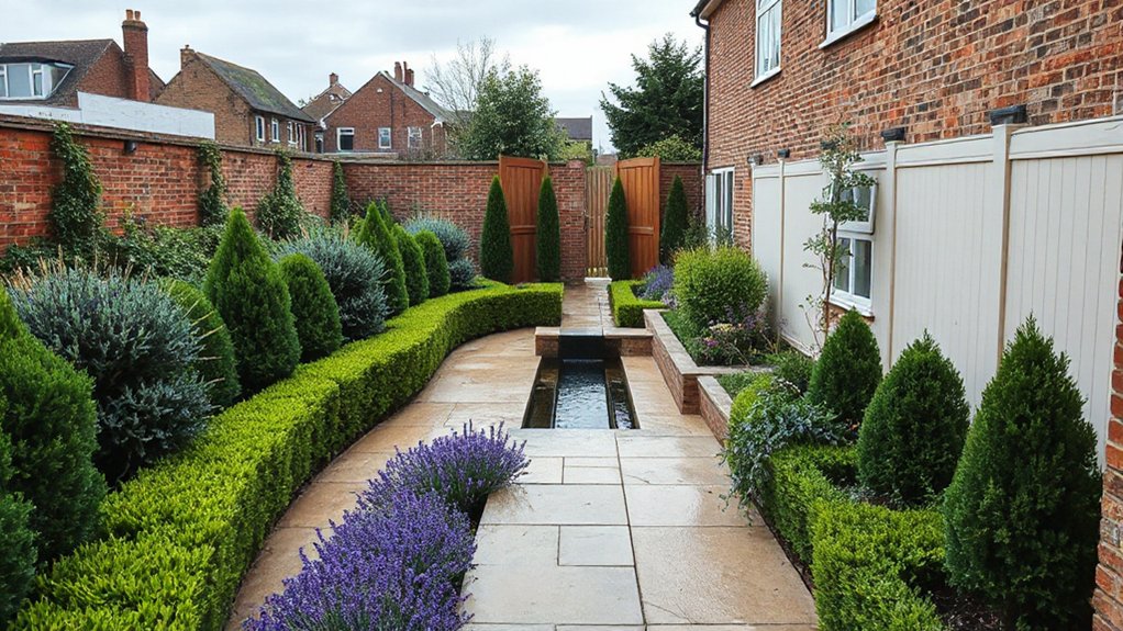 long narrow garden ideas