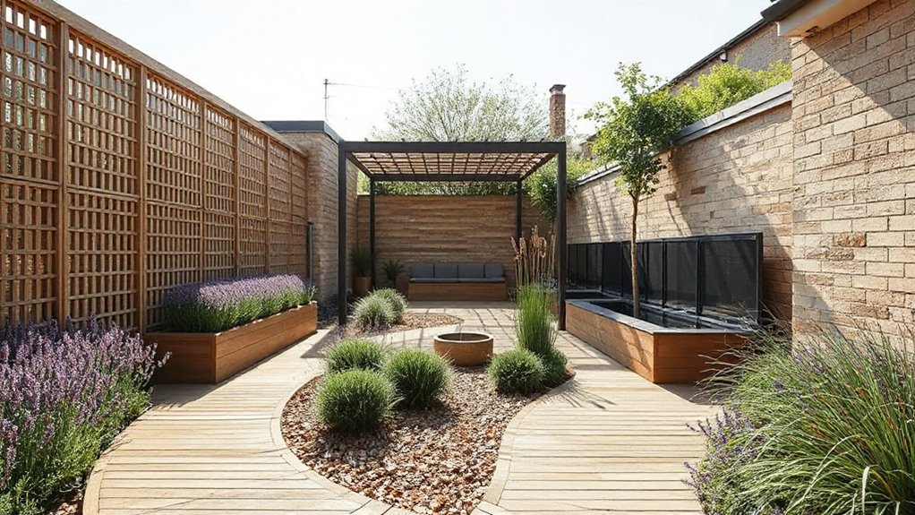 maximize narrow garden flow