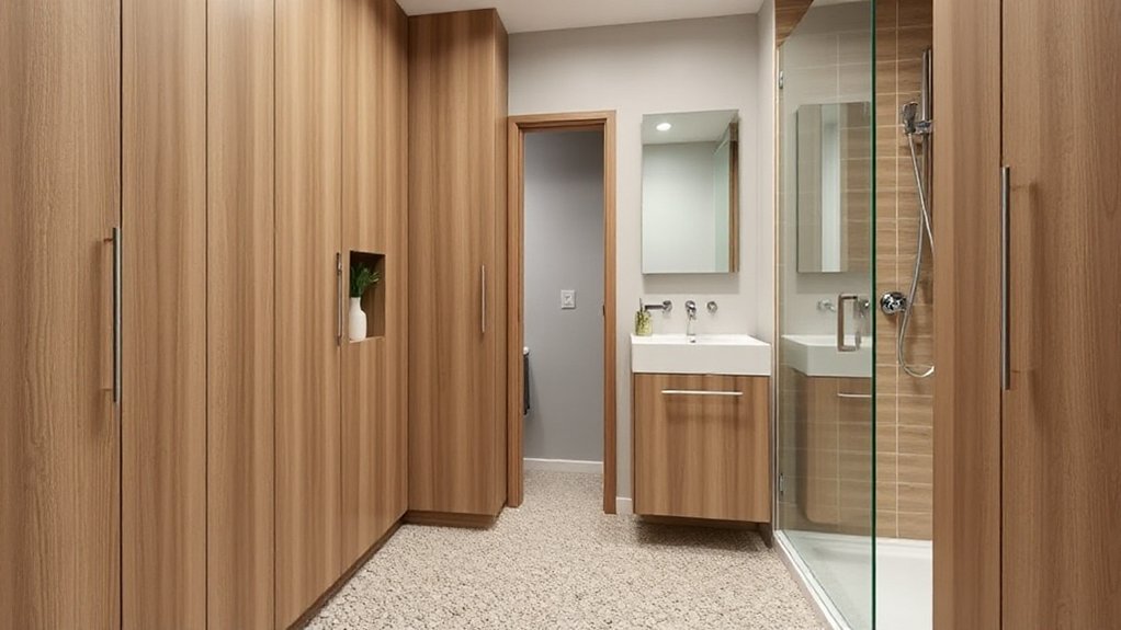 maximized vertical bathroom storage