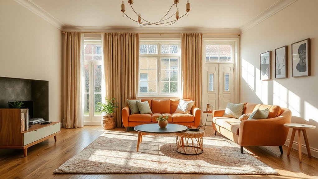modern finishes evoke nostalgic warmth