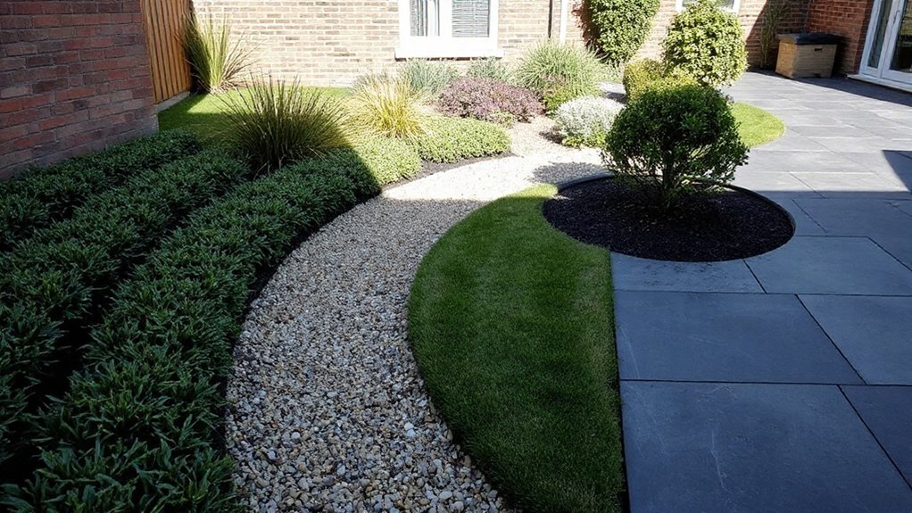 silent tidy low maintenance landscaping
