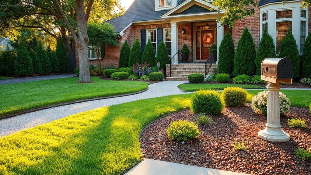 solid symmetrical landscape design