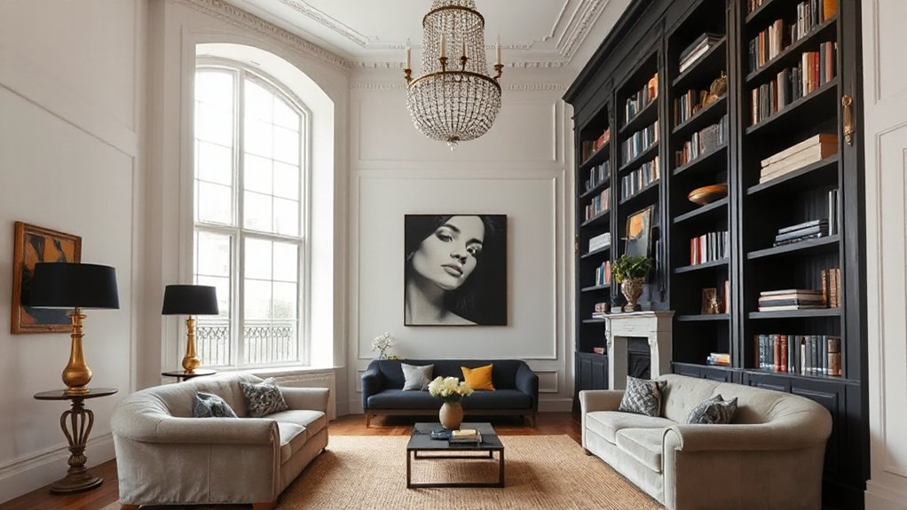 vertical design elements enhance space