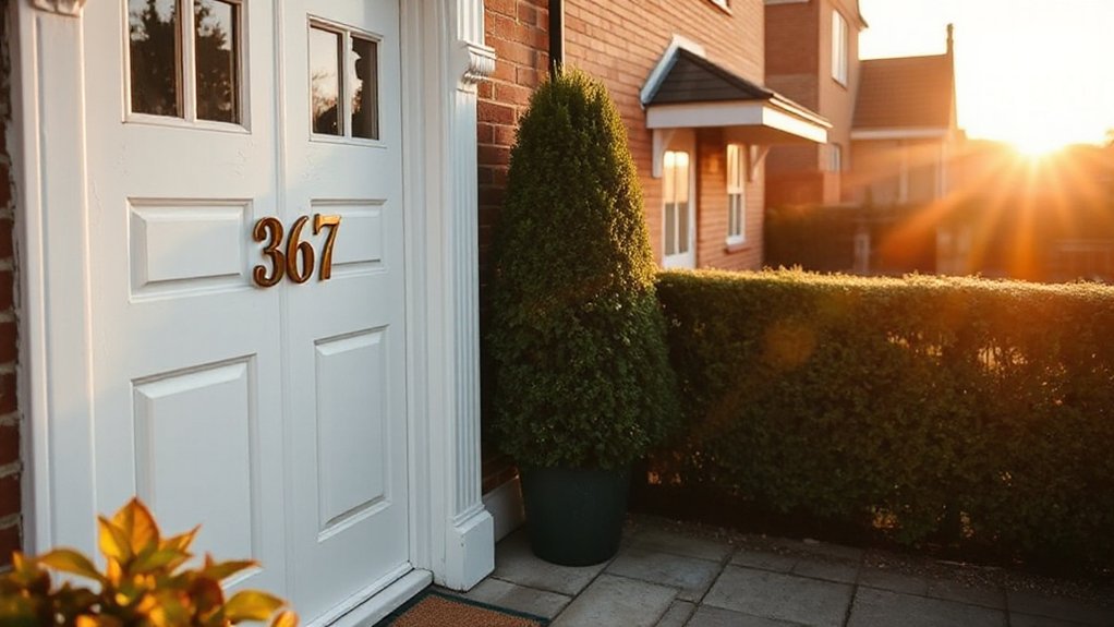 visible durable house numbers