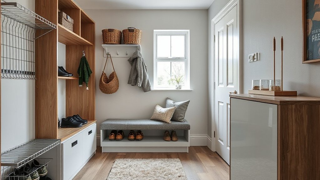 welcoming organized entryway solutions