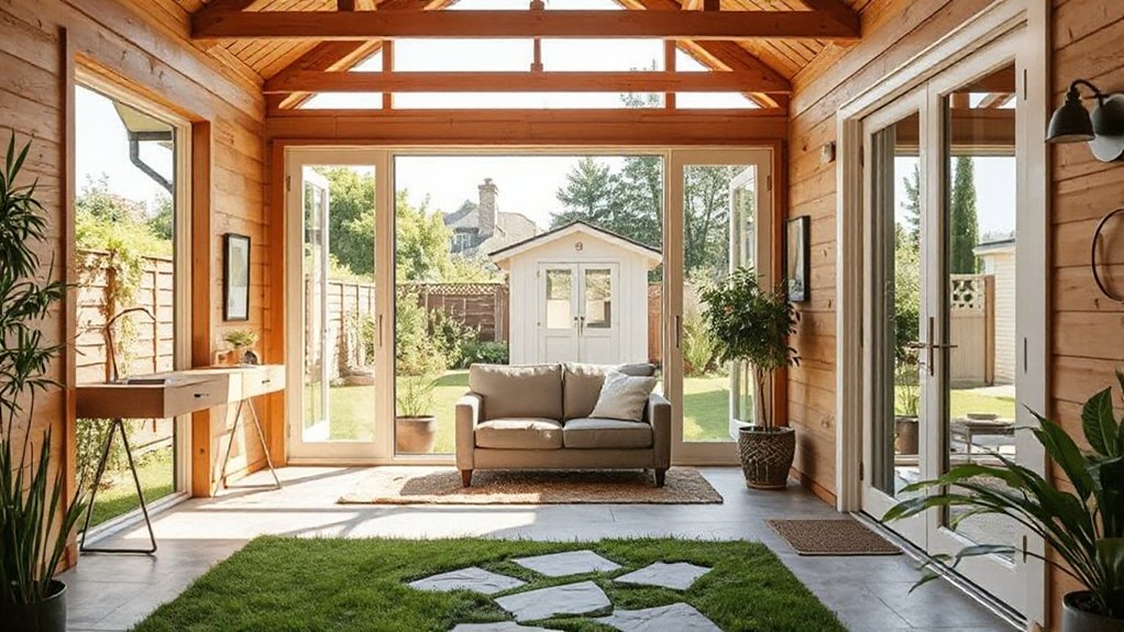 budget conscious garden room designs