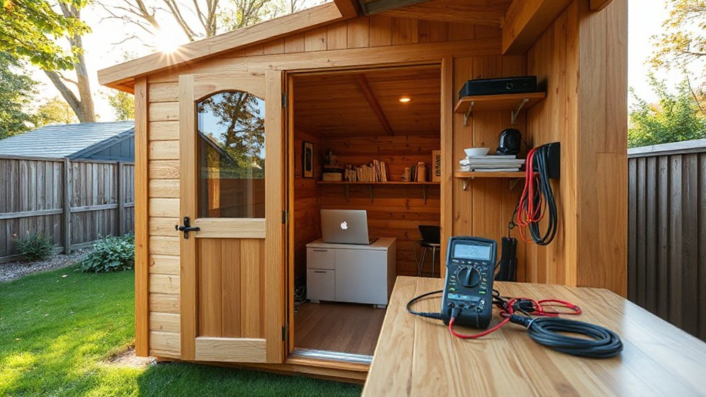 garden office electricity costs