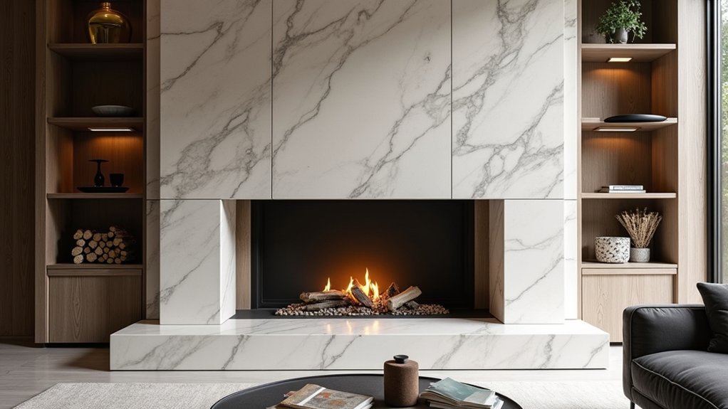 Marble Hearth Designs For High‑End Living Rooms