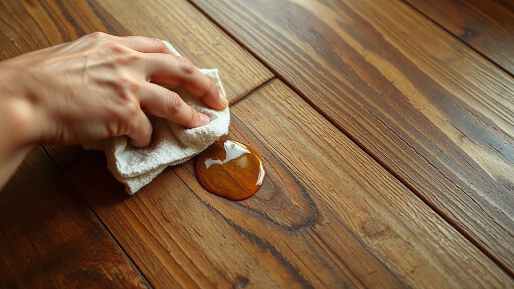 natural oils enhance aged wood