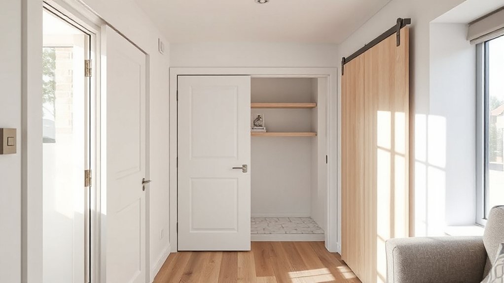 space saving light enhancing doors