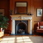 victorian fireplace adds charm