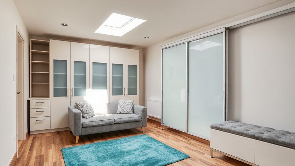 visual zoning with furniture